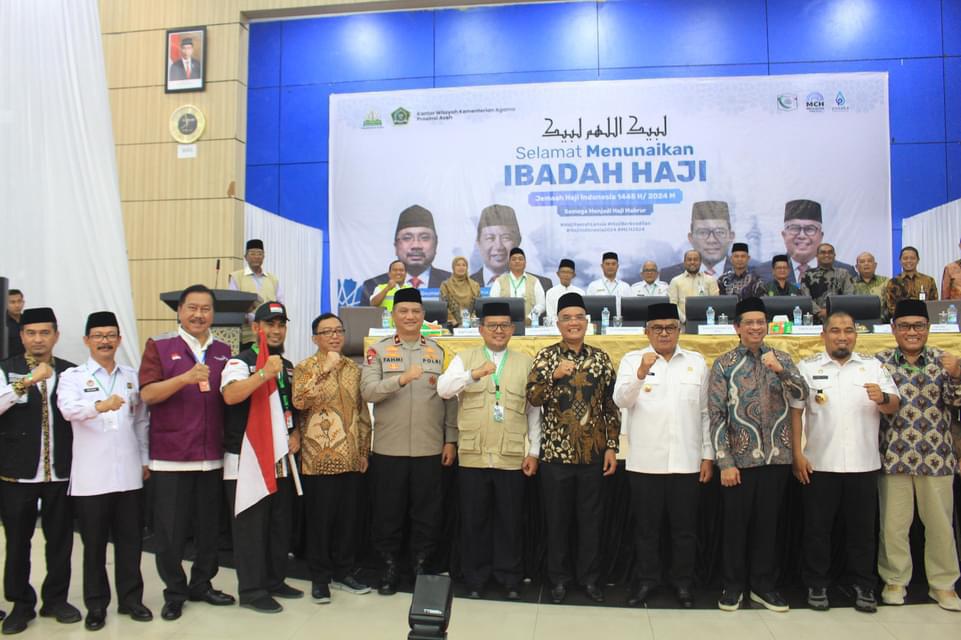 Kemenkumham Aceh Lepas Jemaah Calon Haji Aceh