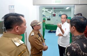 Dalam Kunjungan Kerja Ke Sumsel Presiden Joko Widodo Meninjau RSUD Rupit di Musi Rawas Utara