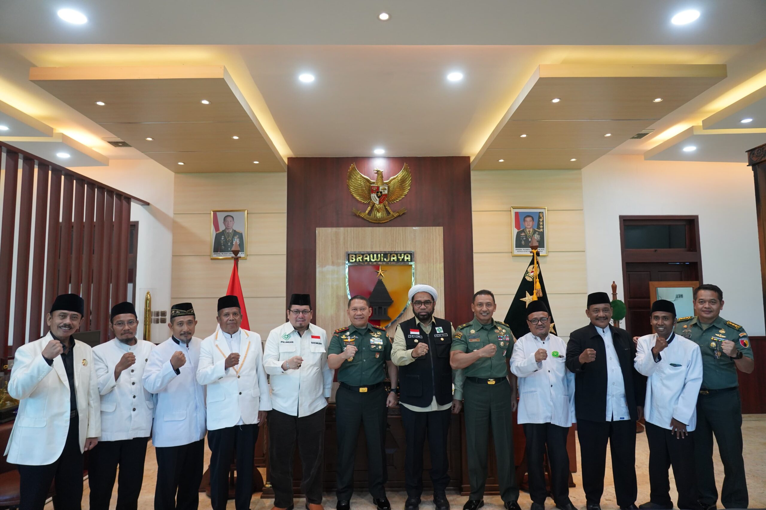 Perkuat Sinergi Dakwah, Bakomubin Silaturrahim Dengan Pangdam V Brawijaya