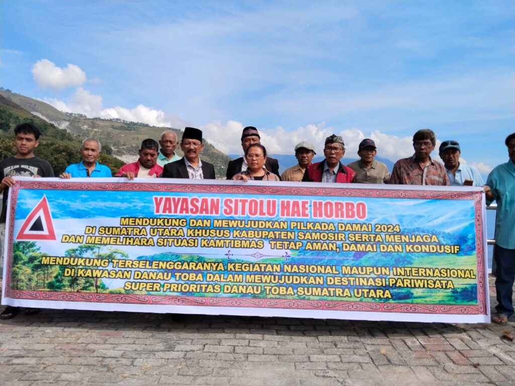 Dukung Pilkada Damai, Yayasan Sitolu Hae Horbo Ajak Masyarakat Samosir Jaga Kondusifitas Pilkada