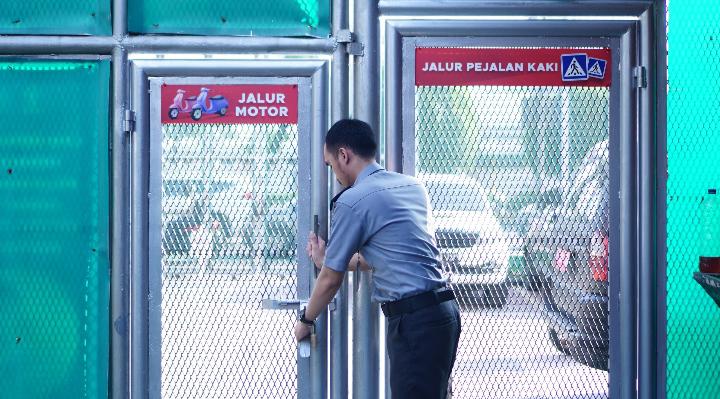 Tingkatkan Pelayanan Publik Dan Keamanan, Rutan Cipinang Pisahkan Akses Pintu Pejalan Kaki dan Motor