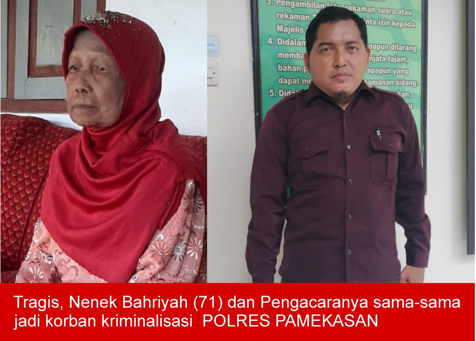 Tak Puas Kriminalisasi Bahriyah, Polres Pamekasan Juga Kriminalisasi Pengacaranya