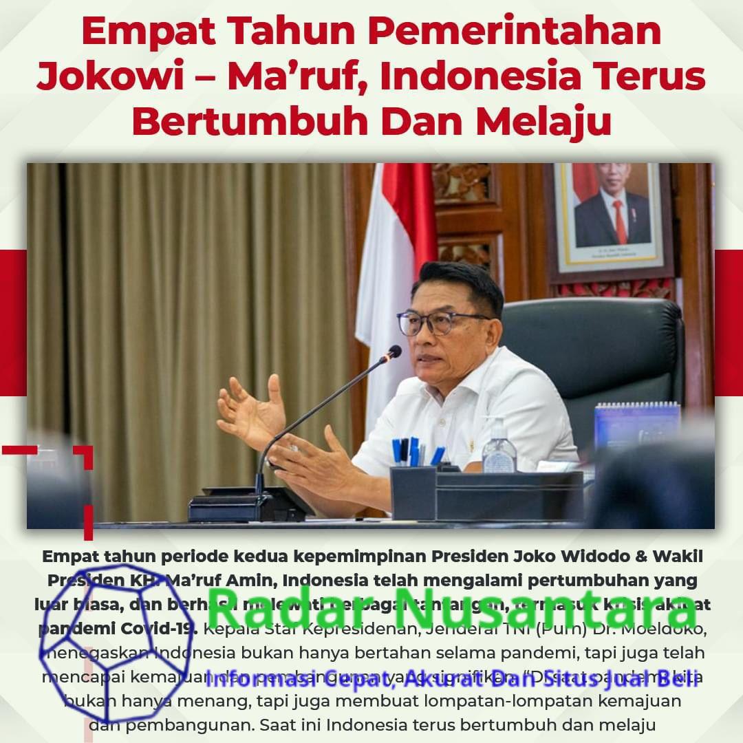 Empat Tahun Pemerintahan Jokowi – Ma’ruf, Indonesia Terus Bertumbuh Dan Melaju