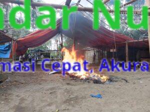 Tegas Perangi Perjudian, Polisi Bakar Dua Lokasi Sabung Ayam di Malang