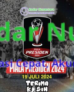 Piala Presiden Resmi di Gelar Mulai 19 Juli