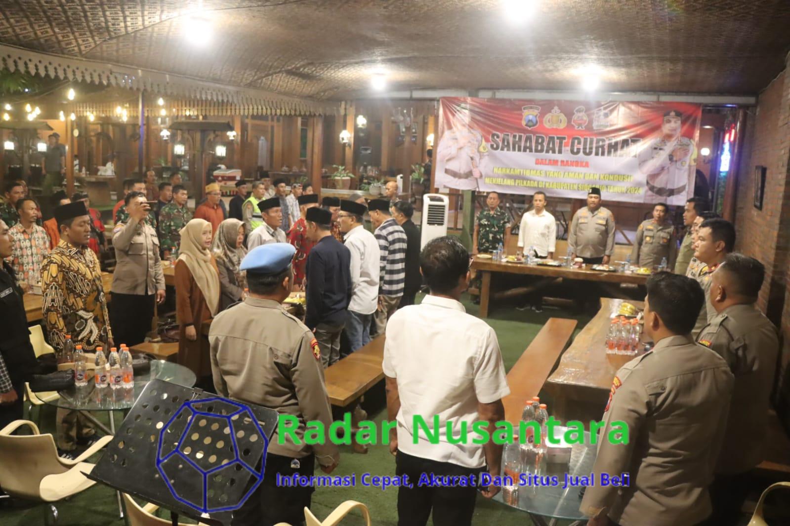 Jaga Kondusifitas Kamtibmas, Polresta Sidoarjo Serap Aspirasi di Wilayah Porong