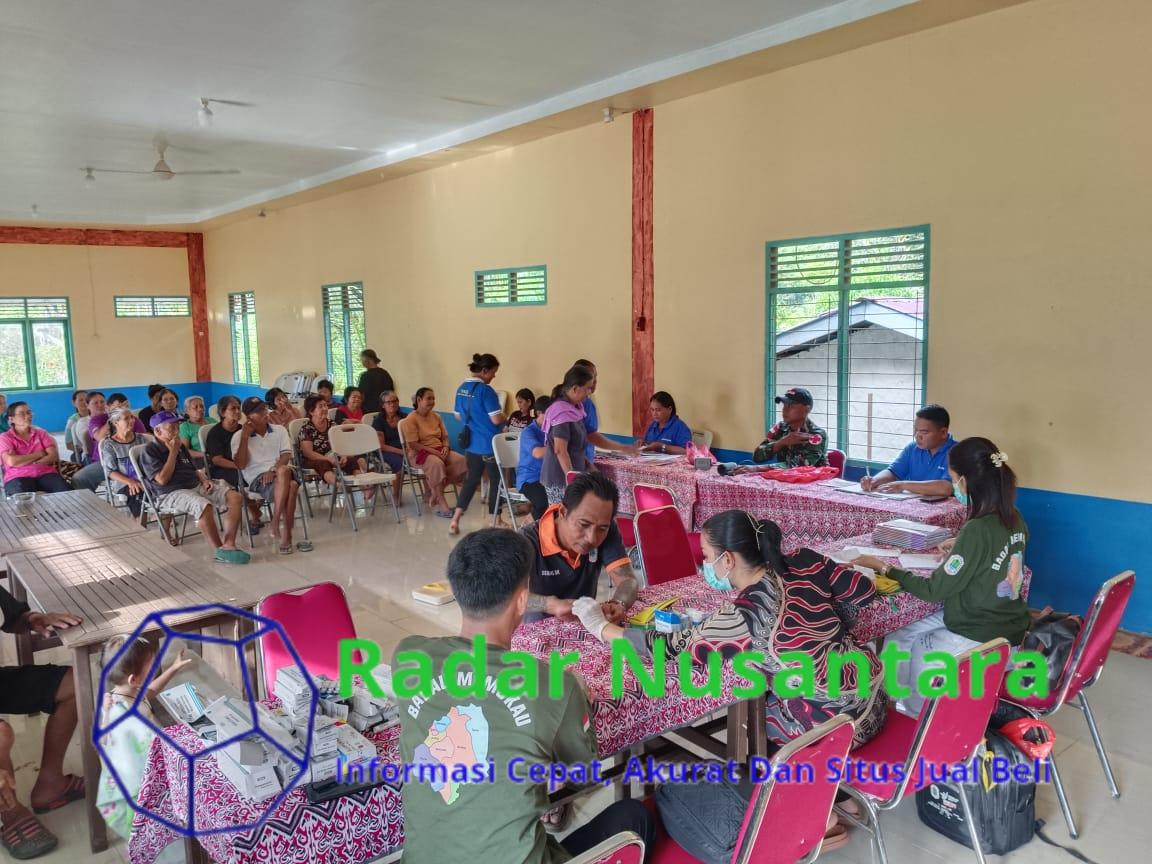 Tingkatkan Deteksi Dini, Satgas Pamtas RI-Malaysia Yonzipur 5/ABW Bantu Puskesmas Badau Laksanakan Posbindu