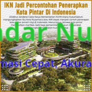 IKN Jadi Percontohan Penerapkan Kota Pintar Di Indonesia