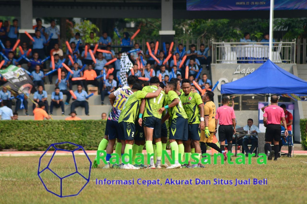 Hari Pertama Turnamen Porau 2024, Tim Sepakbola Koopsud I Raih Kemenangan 7-0 Melawan Tim Sepakbola Seskoau