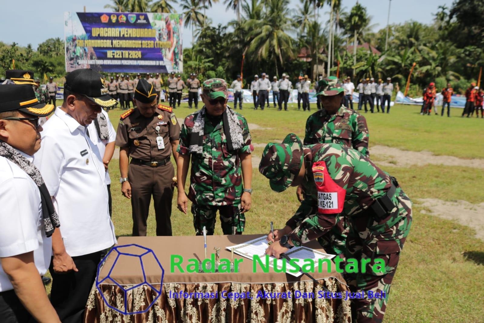 TMMD Ke 121 Tahun 2024 Kodim 0311/Pessel Resmi di Buka