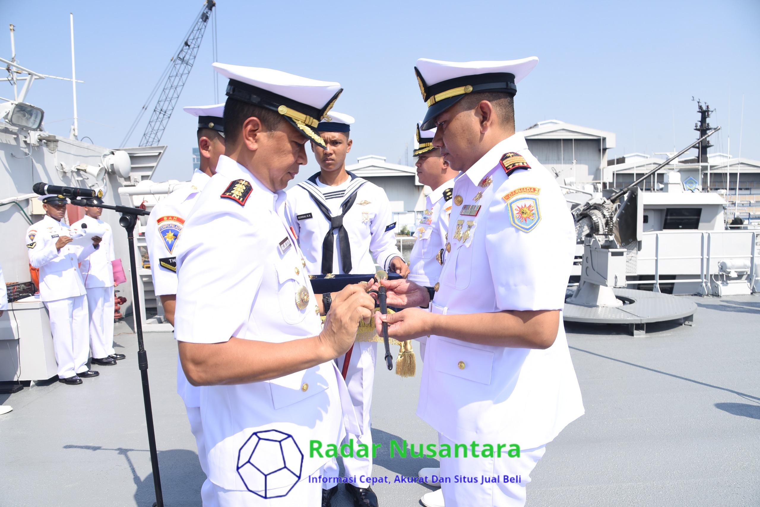 Jabatan Komandan KRI Karang Pilang-981 Resmi Diserahterimakan Dihadapan Dansatban Koarmada II