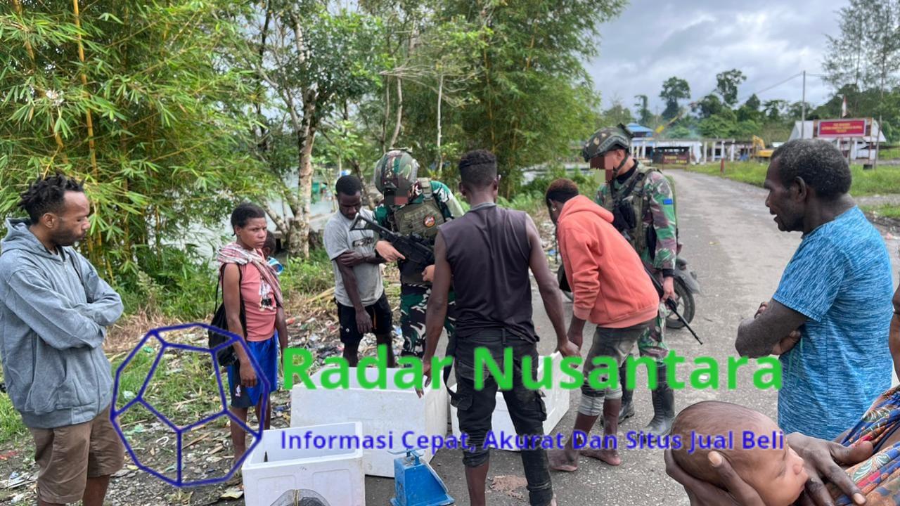 Sapa Damai Marinir Disambut Gembira Warga Yahukimo