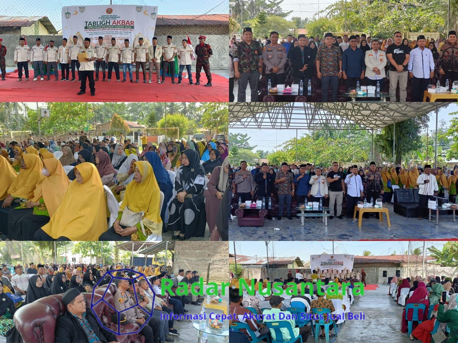 PW Pemuda Muhammadiyah Sumut Gelar Tabligh Akbar dan Deklarasi Pilkada Damai 2024