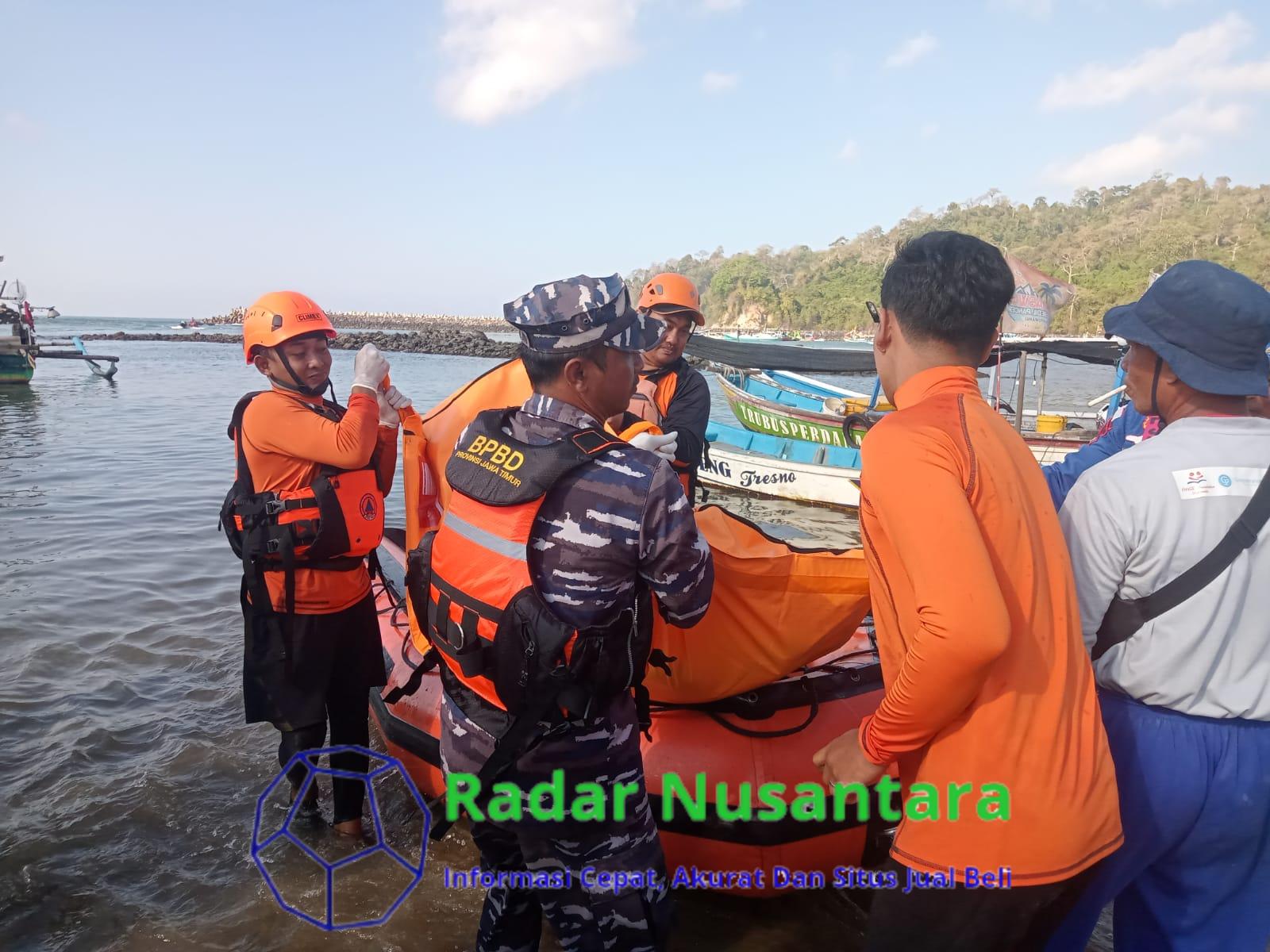 Lanal Banyuwangi Berhasil Temukan Setelah Empat Hari Laksanakan Pencarian, Lanal Banyuwangi Temukan Korban Laka Laut