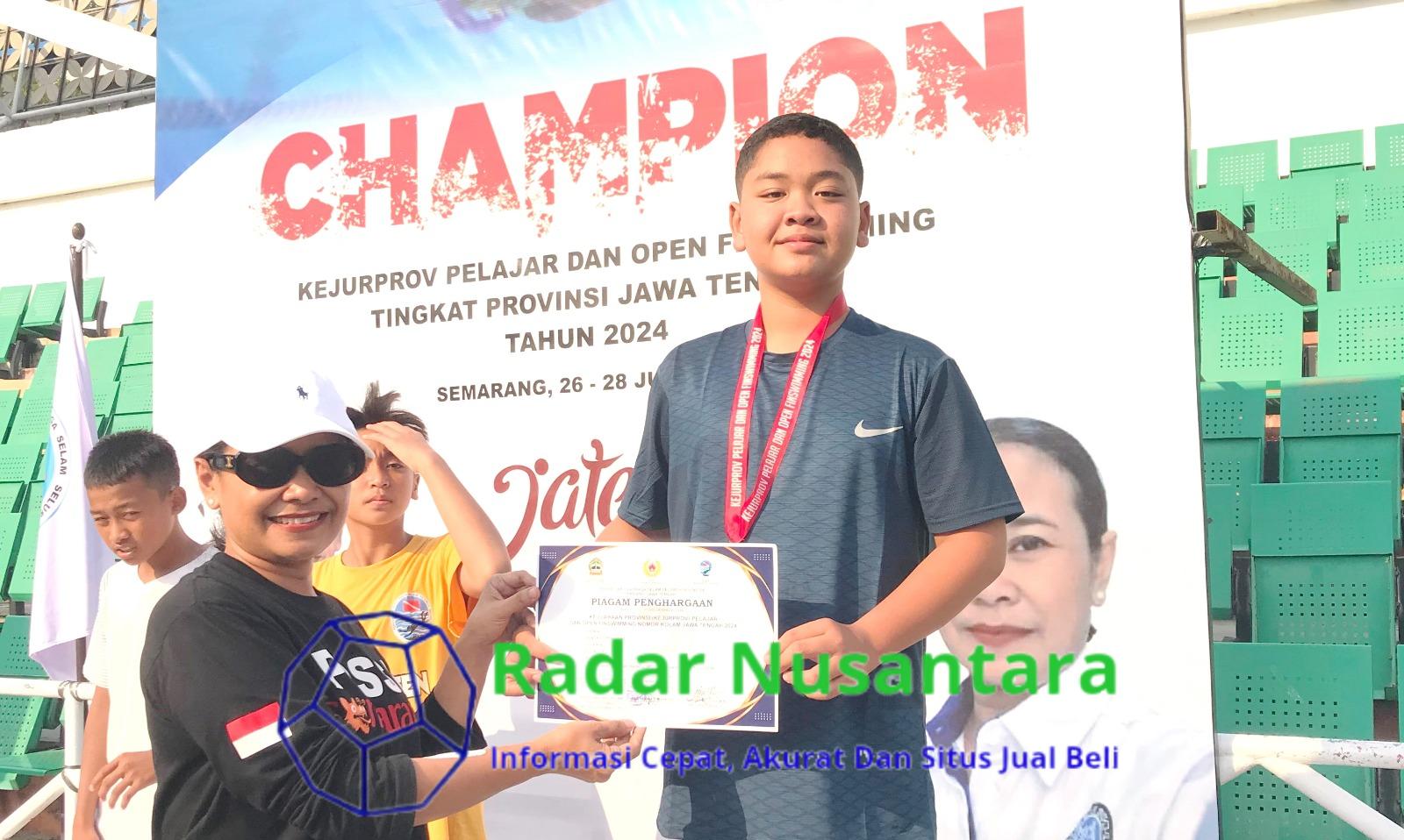 Dibina Klub Selam Jezie Aquatic, Siswa Mts Negeri 1 Jepara Juara Finswiming Tingkat Jateng