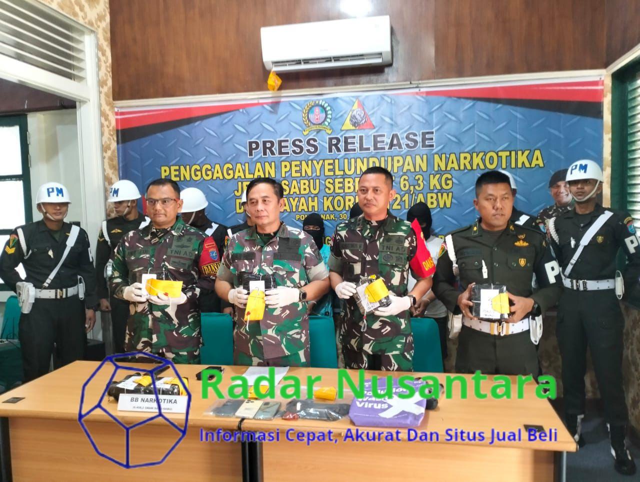 Perketat Pengawasan, Satgas Pamtas Yonkav 12/BC Kembali Gagalkan Penyelundupan Narkoba Jenis Sabu Seberat 6,3 Kg di Perbatasan