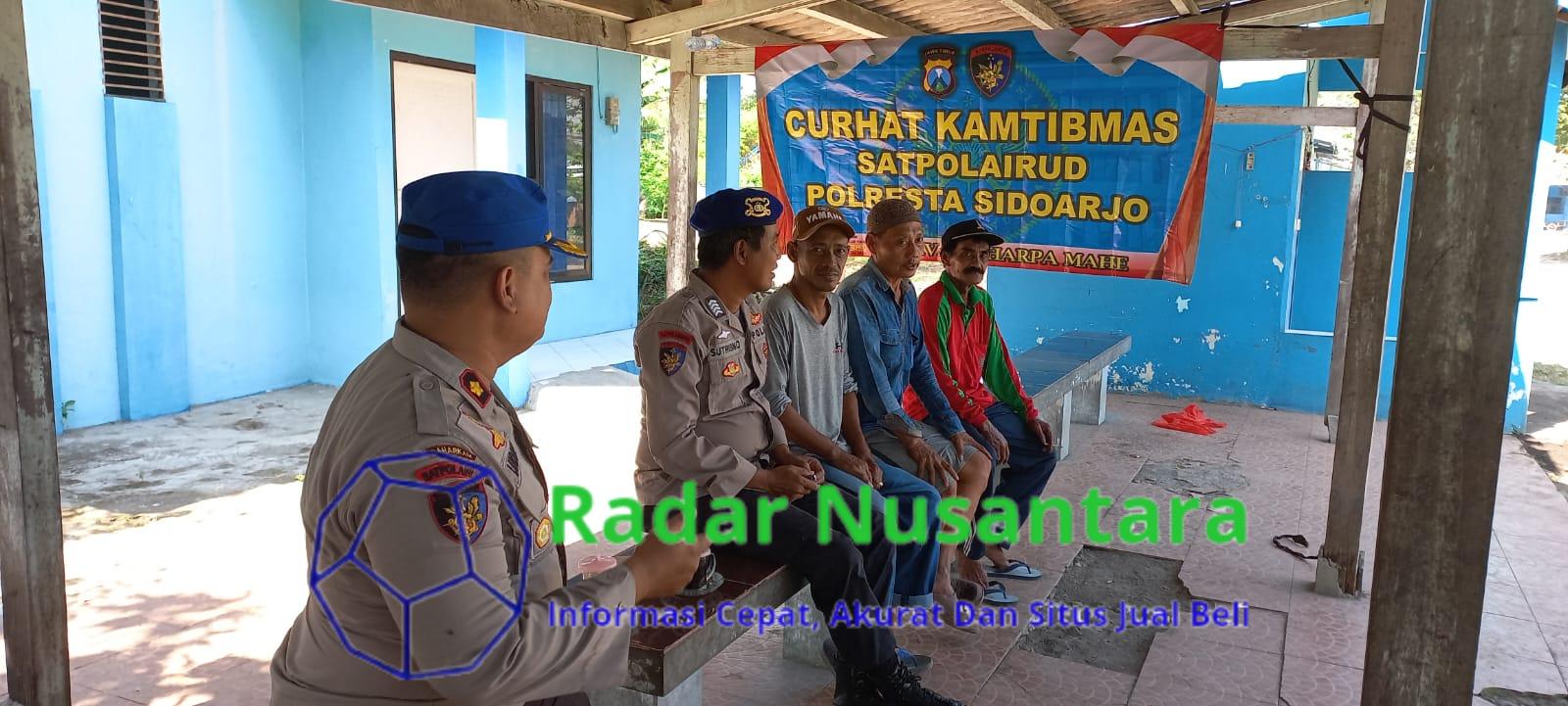 Satpolairud Polresta Sidoarjo Serap Aspirasi Kamtibmas Kawasan Pesisir