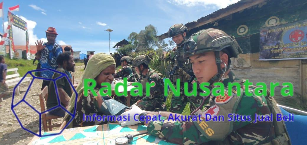 TNI Task Forces Free Medical Services Greeted Happily By Gigobak Residents