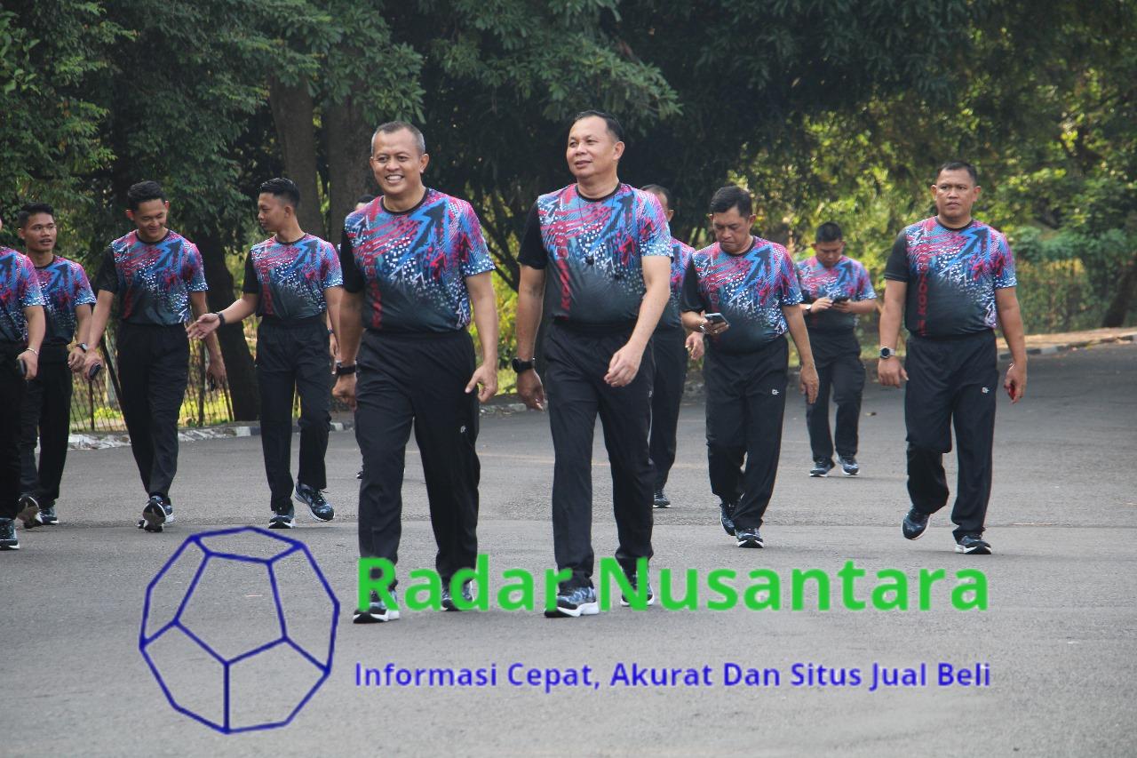 Tingkatkan Kebugaran Jasmani, Pangkoopsud I Olahraga Bersama dengan seluruh Anggota