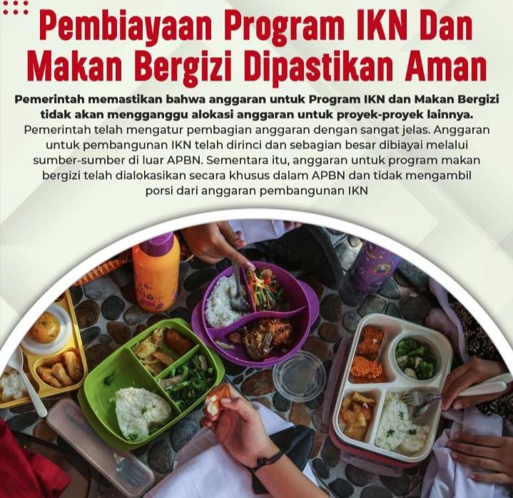 Pembiayaan Program IKN Dan Makan Bergizi Dipastikan Aman