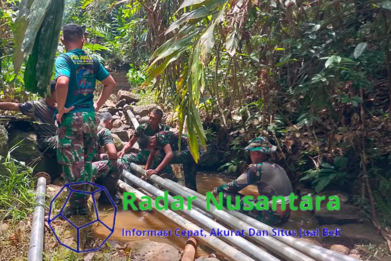 Program Manunggal Air Bersih Dan Pipanisasi Melalui Kegiatan TMMD Ke 121 Kodim 1210/Landak