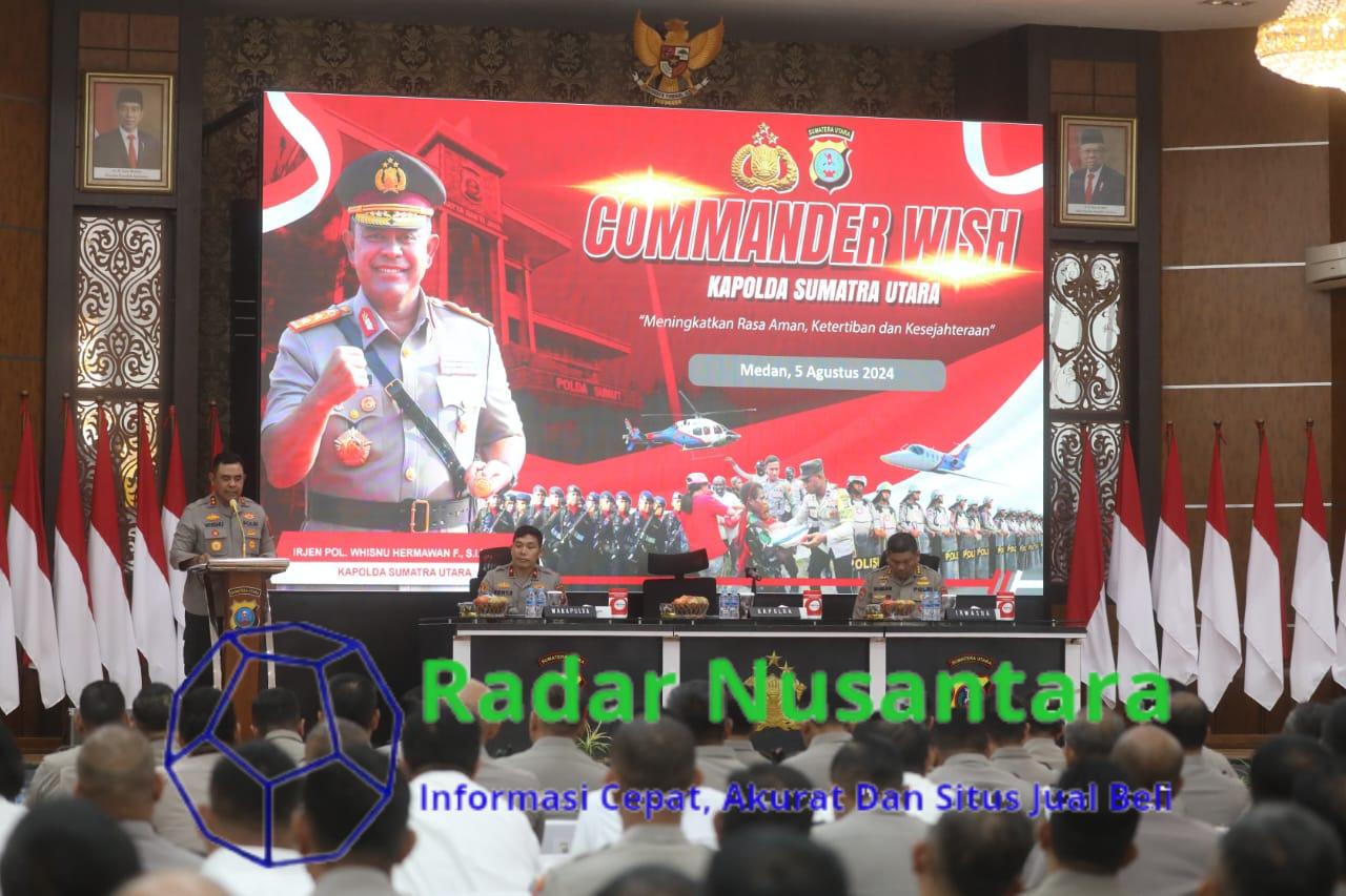 Commanderwish Kapolda Sumut : Polri Hadir ditengah Masyarakat Meningkatkan rasa aman ketertiban dan kesejahteraan