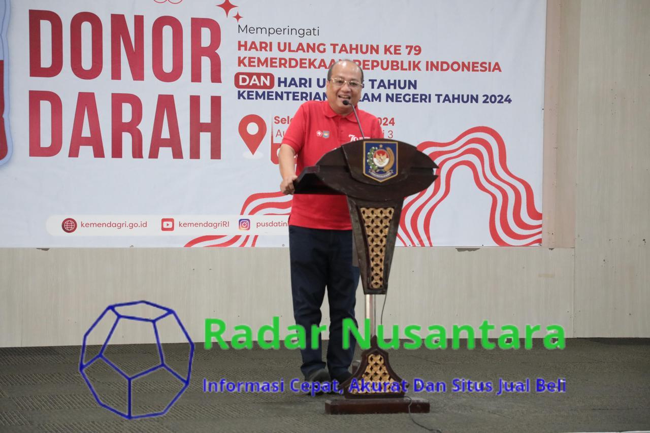 Kemendagri Gelar Donor Darah Peringati HUT Ke-79 Republik Indonesia dan Kemendagri