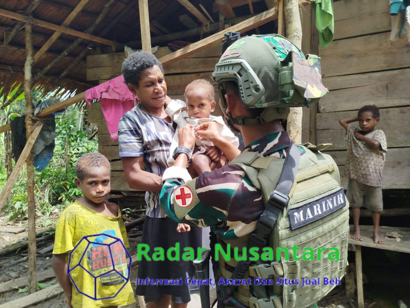Marinir Habema Peduli Layani Kesehatan Warga Kuari
