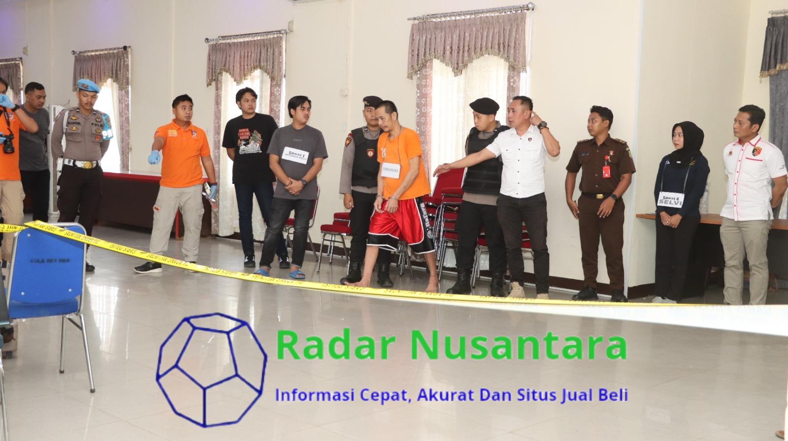 Polres Sekadau Gelar Rekonstruksi Tindak Pidana KDRT Berujung Kematian Ibu Kandung