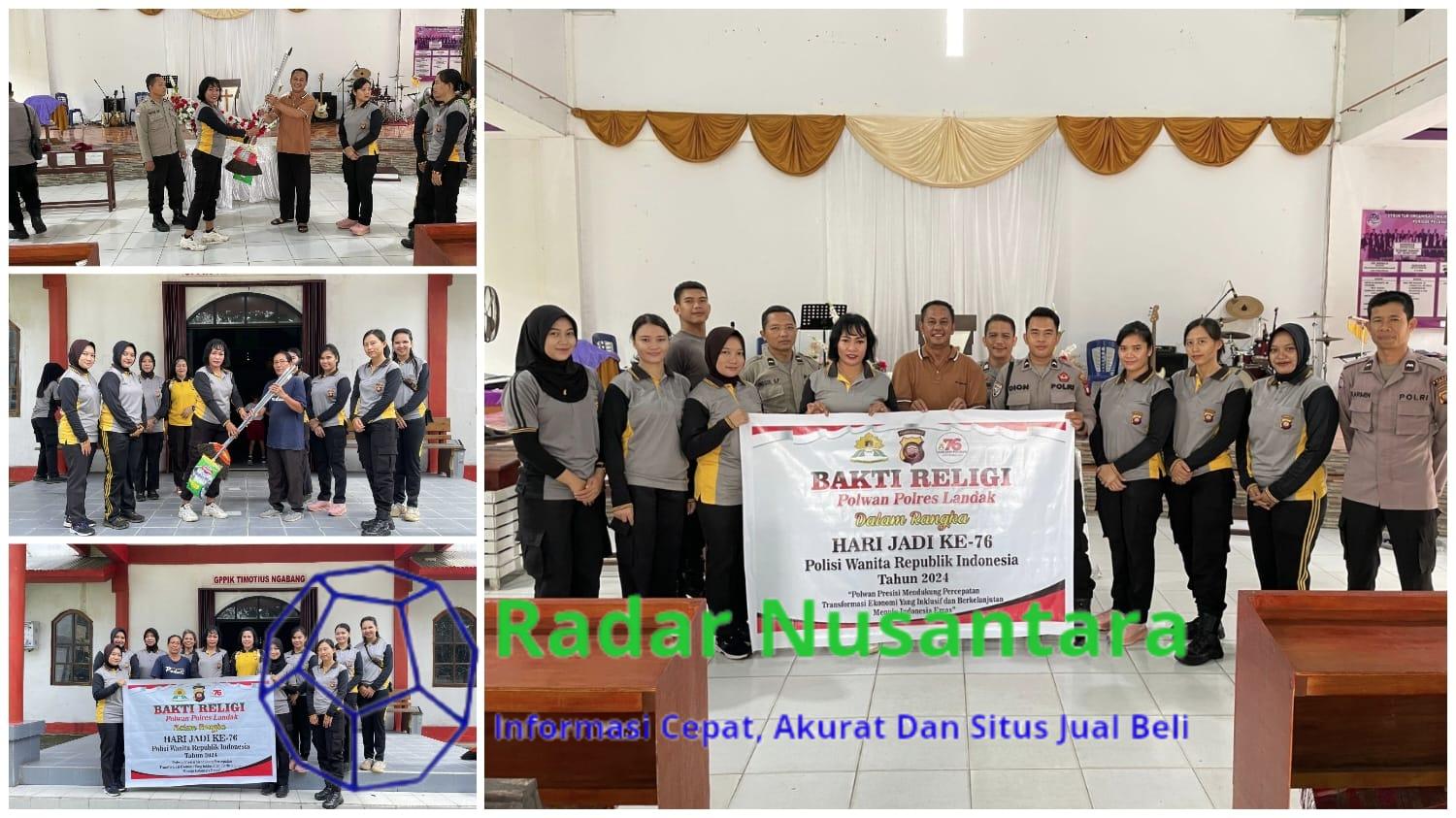 Bhakti Religi : Wujud Kepedulian Terhadap Kebersihan Rumah Ibadah Dalam Rangka HUT Polwan Yg ke 76