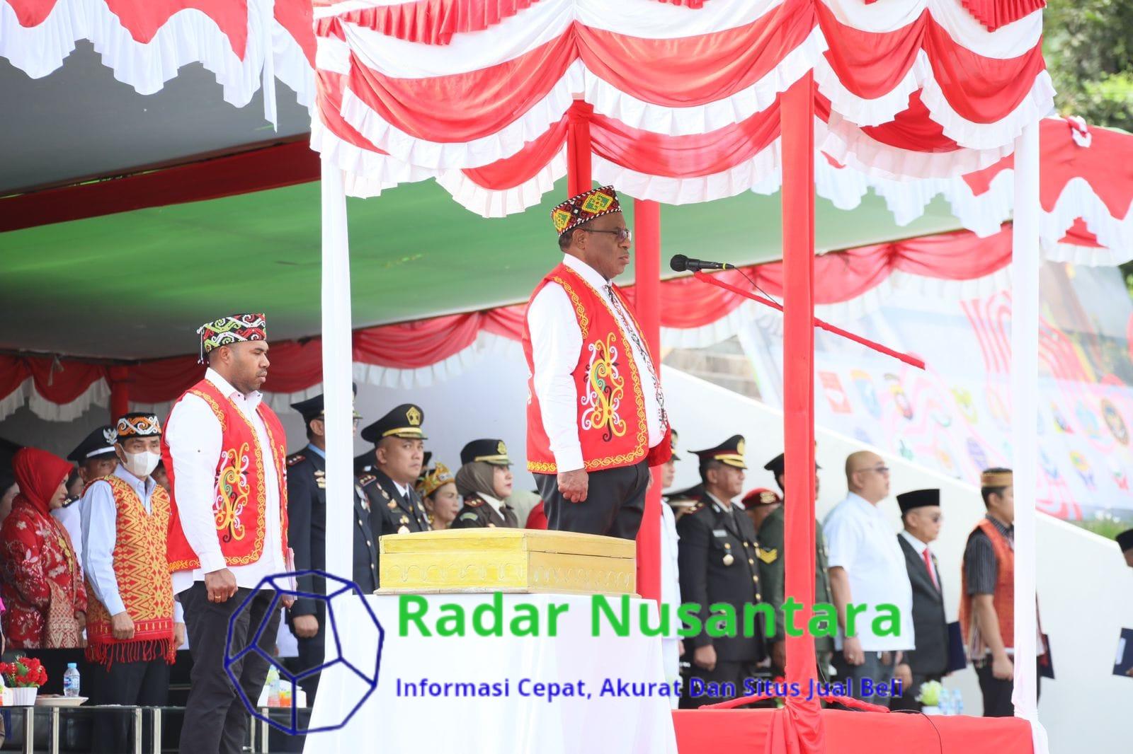 Wamendagri Pimpin Upacara HUT Ke-79 Kemerdekaan RI di PLBN Entikong