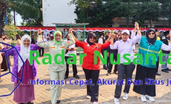 Flo Jakarta Utara Hadiri upacara bendera HUT RI Ke 79 tahun, Dihalaman walikota Jakarta Utara