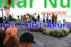 Presiden Jokowi Meresmikan Bendungan Margatiga Dilampung