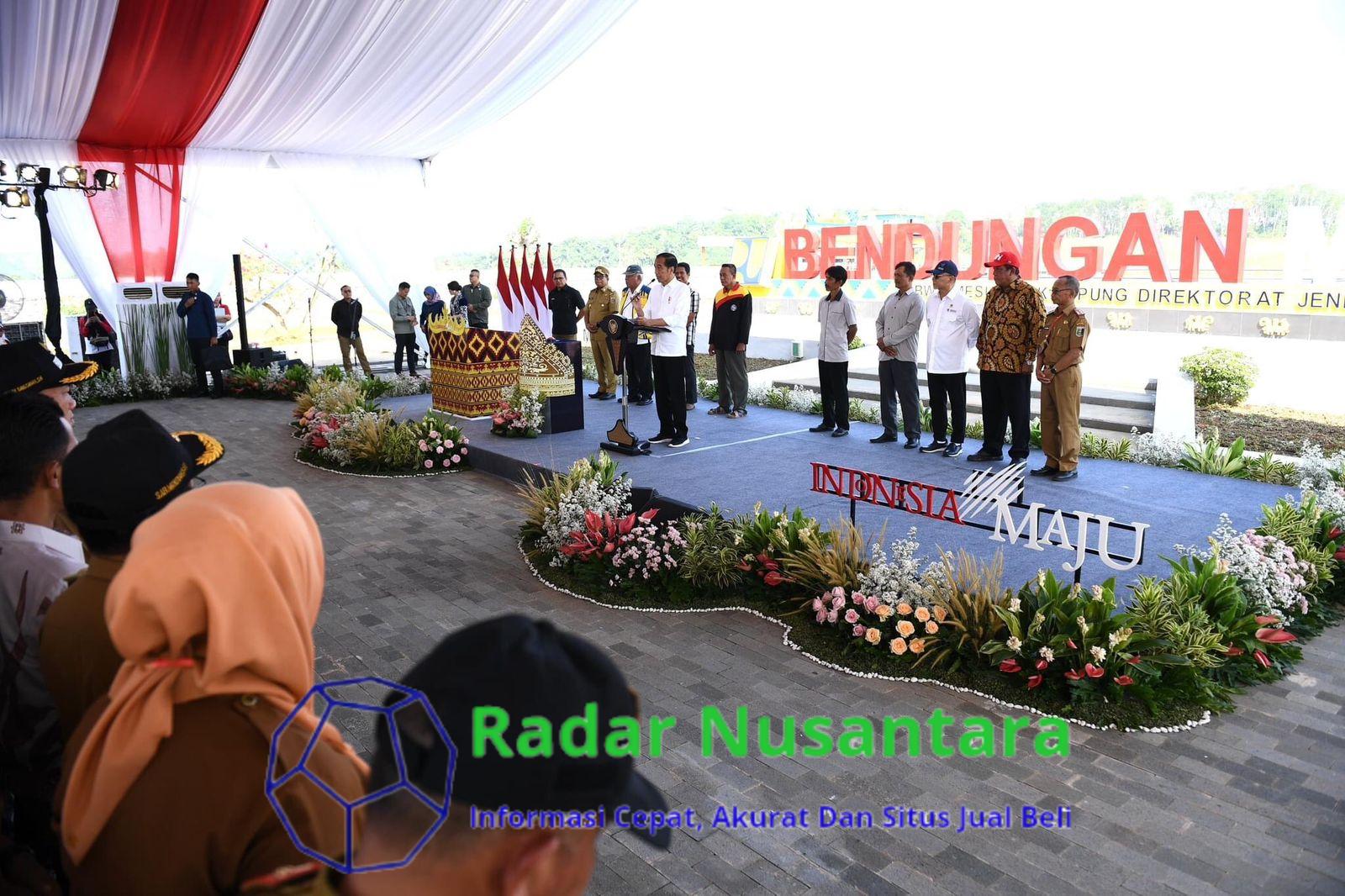 Presiden Jokowi Meresmikan Bendungan Margatiga Dilampung