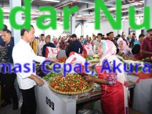 Resmikan Pasar Pasir Gintung, Ini Yang Disampaikan Presiden Jokowi ke Warga Kota Bandar Lampung