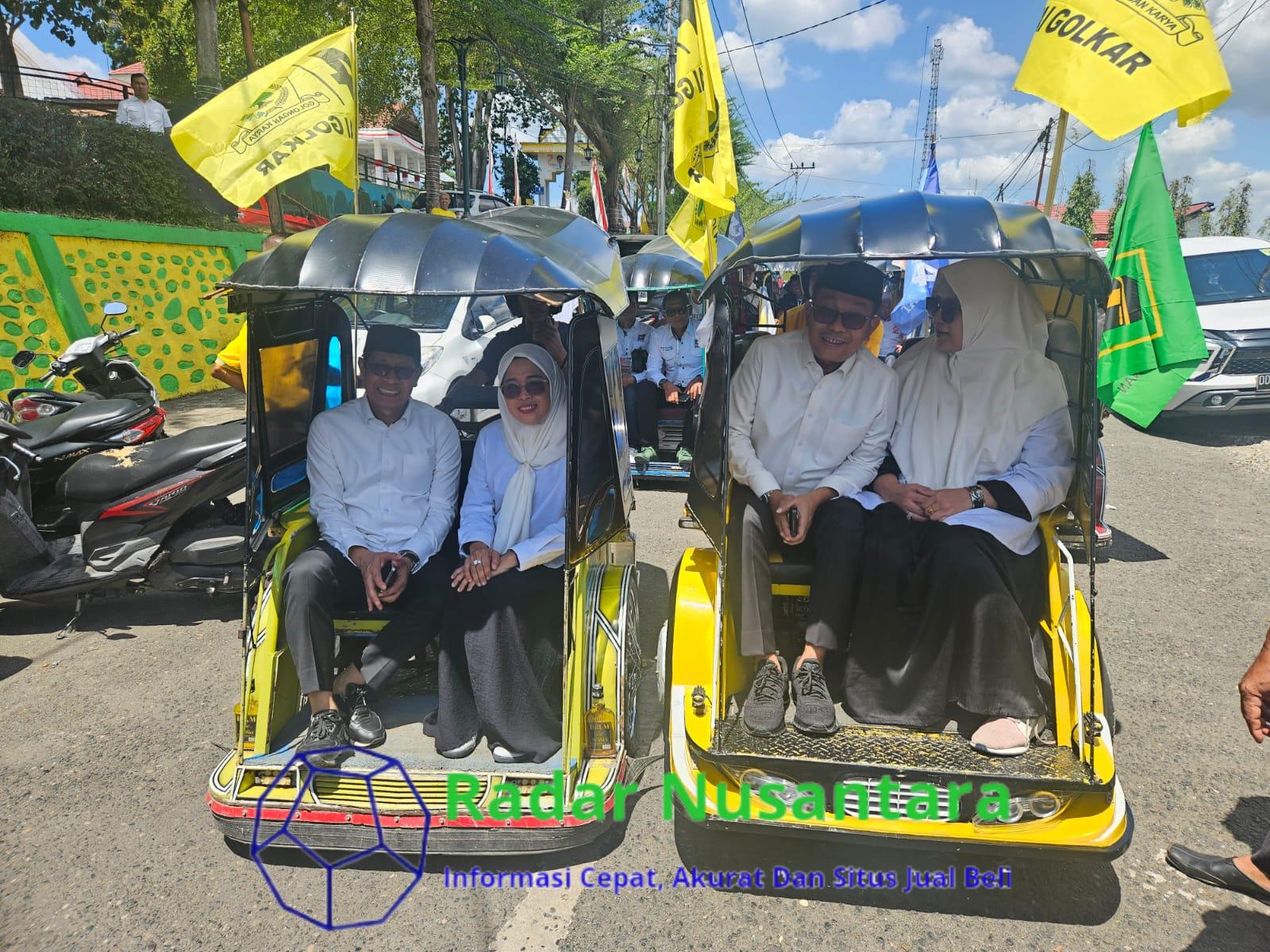 Naik Bemor dan Ojek, SUKSES Tampil Sederhana ke KPU
