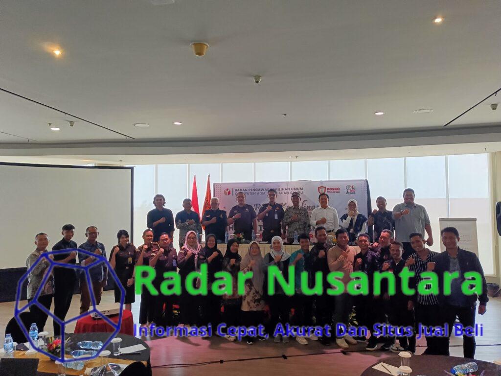 Pemilihan Serentak 2024, Bawaslu Kepulauan Seribu Rakor Sentra Gakkumdu di hotel Discovery Ancol