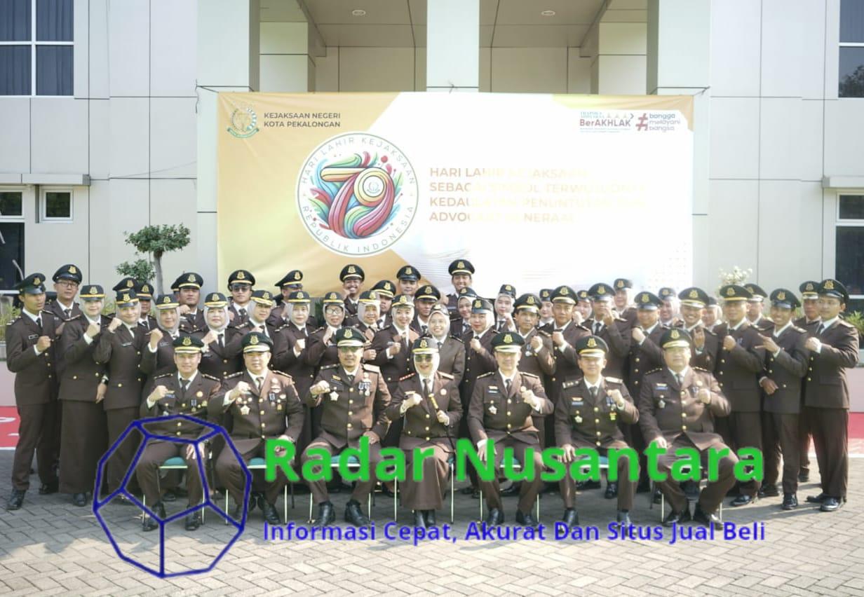 Kejari Kota Pekalongan Gelar Upacara dan Tasyakuran Dalam Rangka Memperingati Hari Lahir Kejaksaan RI Ke-79 Tahun 2024