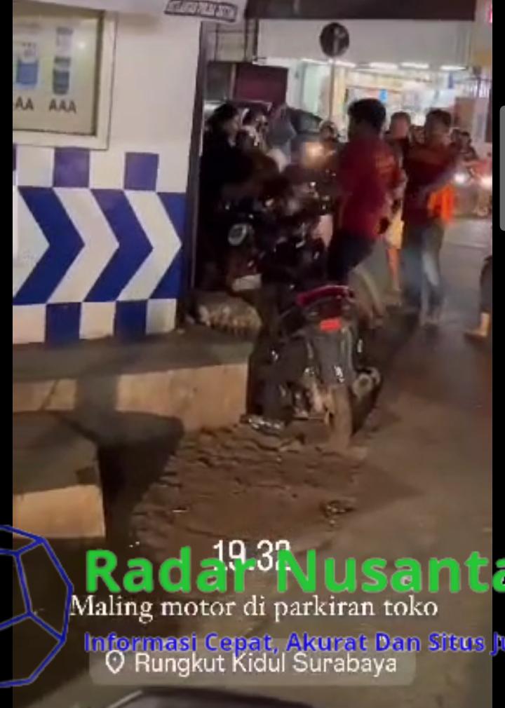 Maling Motor Dikeroyok Massa Di Rungkut Kidul