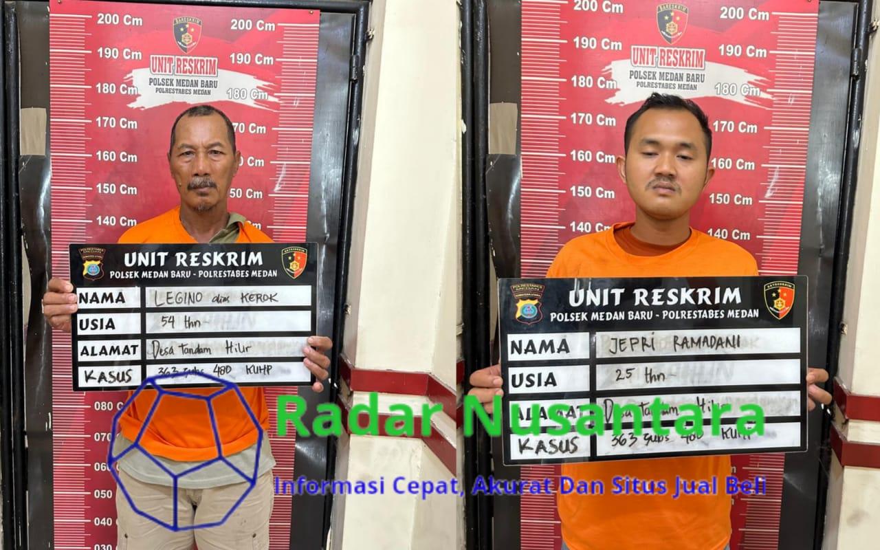 Reskrim Polsek Medan Baru Tangkap Dua Pelaku Curanmor, Korban Berikan Apresiasi