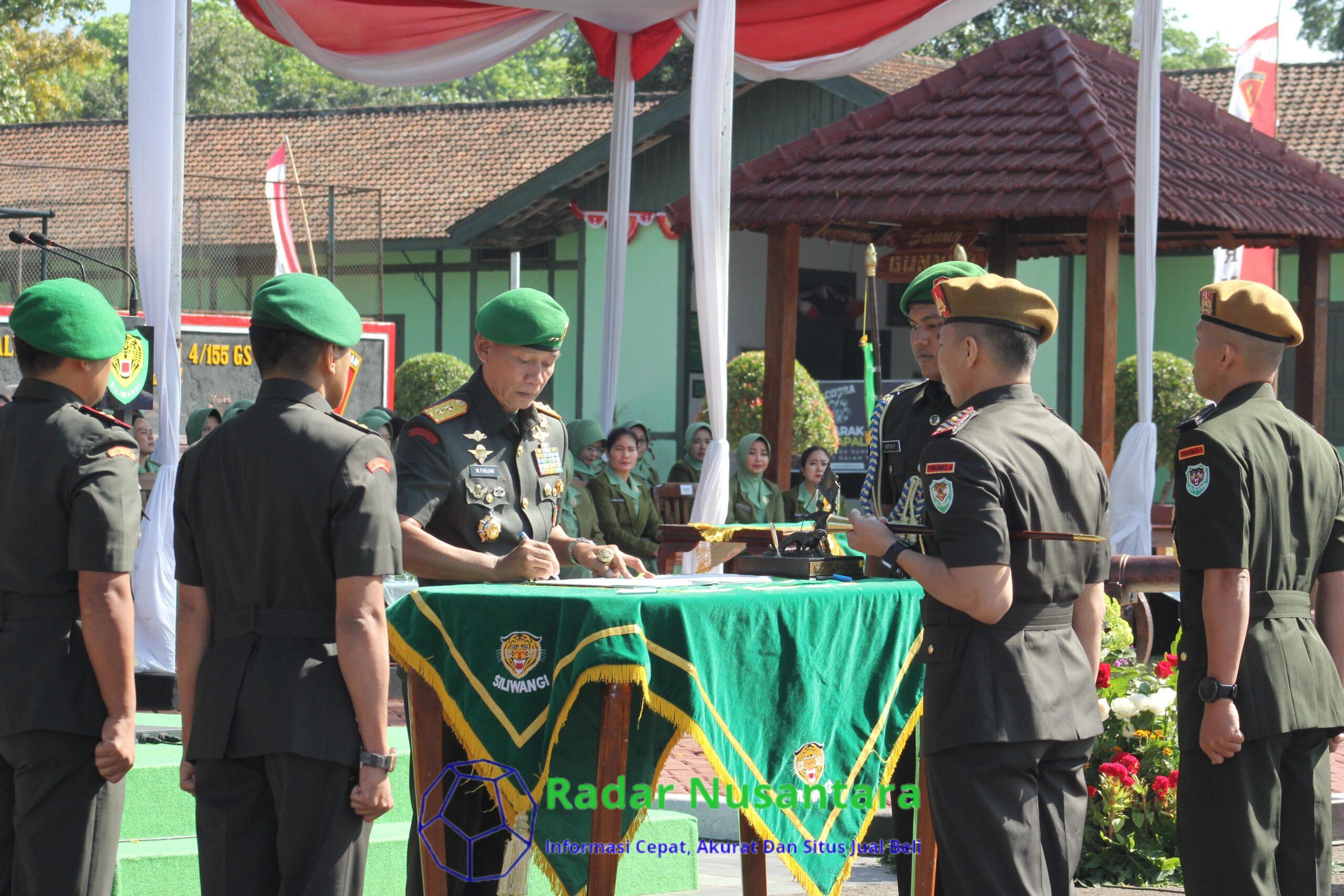 Pangdam III/Slw Pimpin Sertijab Danyonarmed 4/Parahyangan