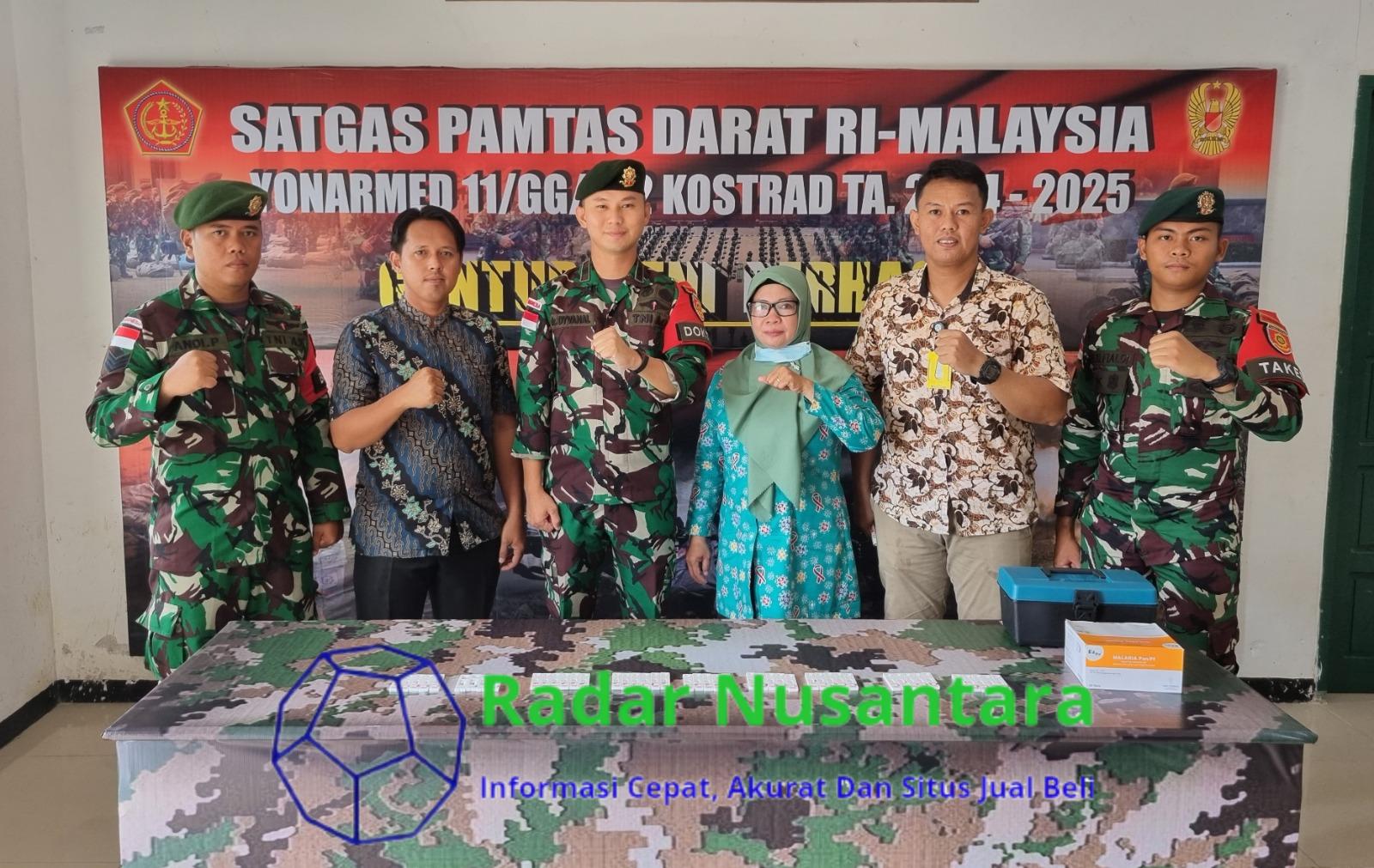 Cegah Malaria, Prajurit Satgas Yonarmed 11 Kostrad Jalani Pemeriksaan