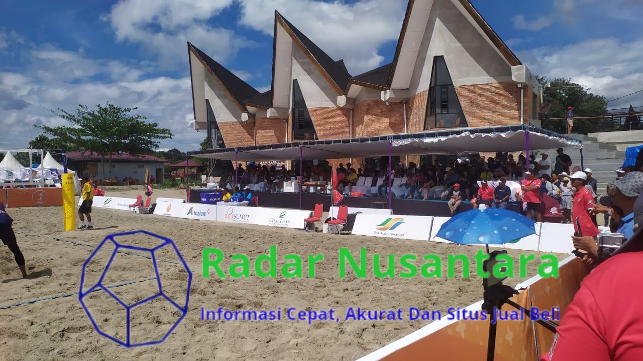 Venue voli pantai PON XXI Aceh-Sumut Unik di Caldera Toba