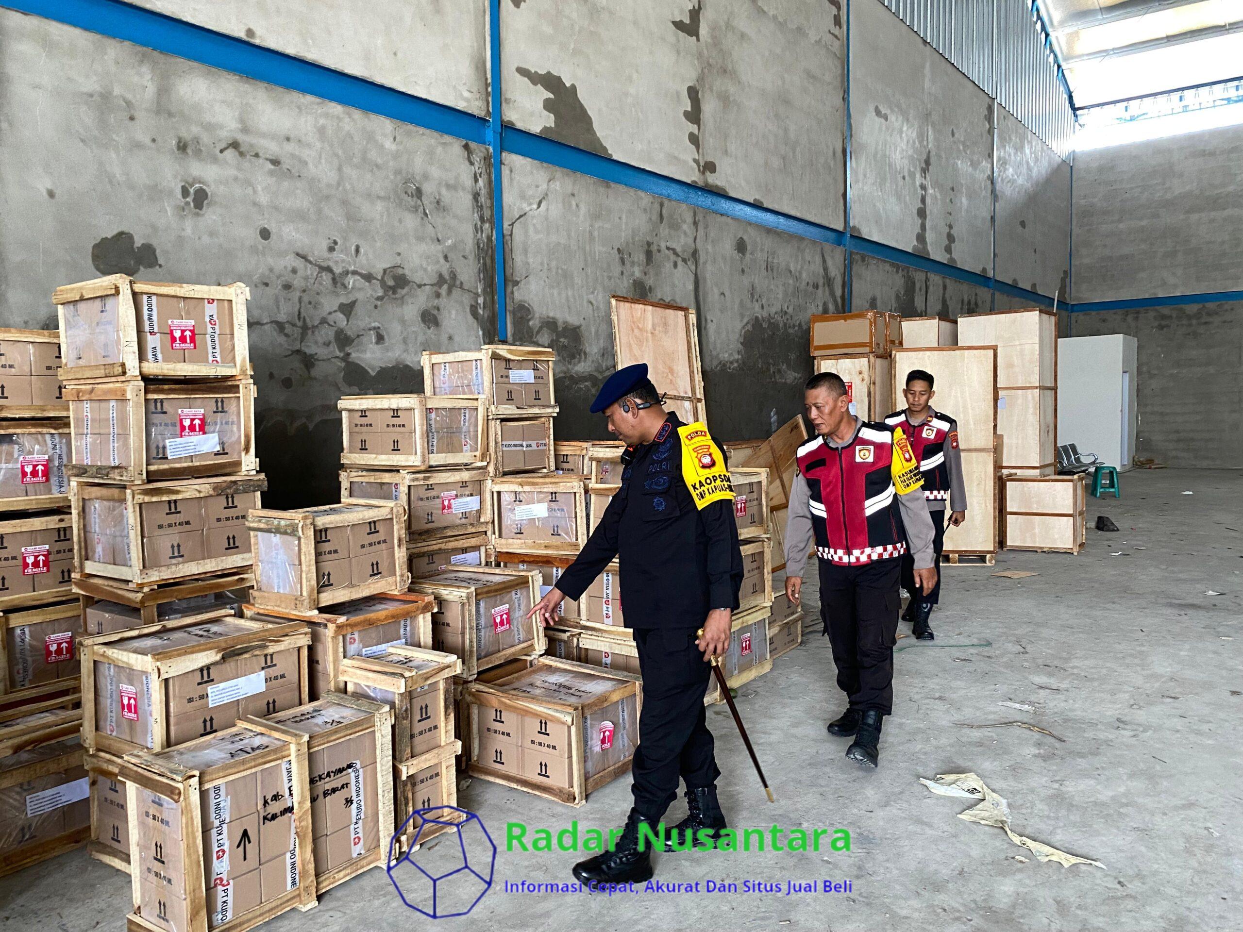Kaopsda Operasi Mantap Praja Meninjau Pergudangan Sakura biz sebagai tempat logistik Pilkada 2024