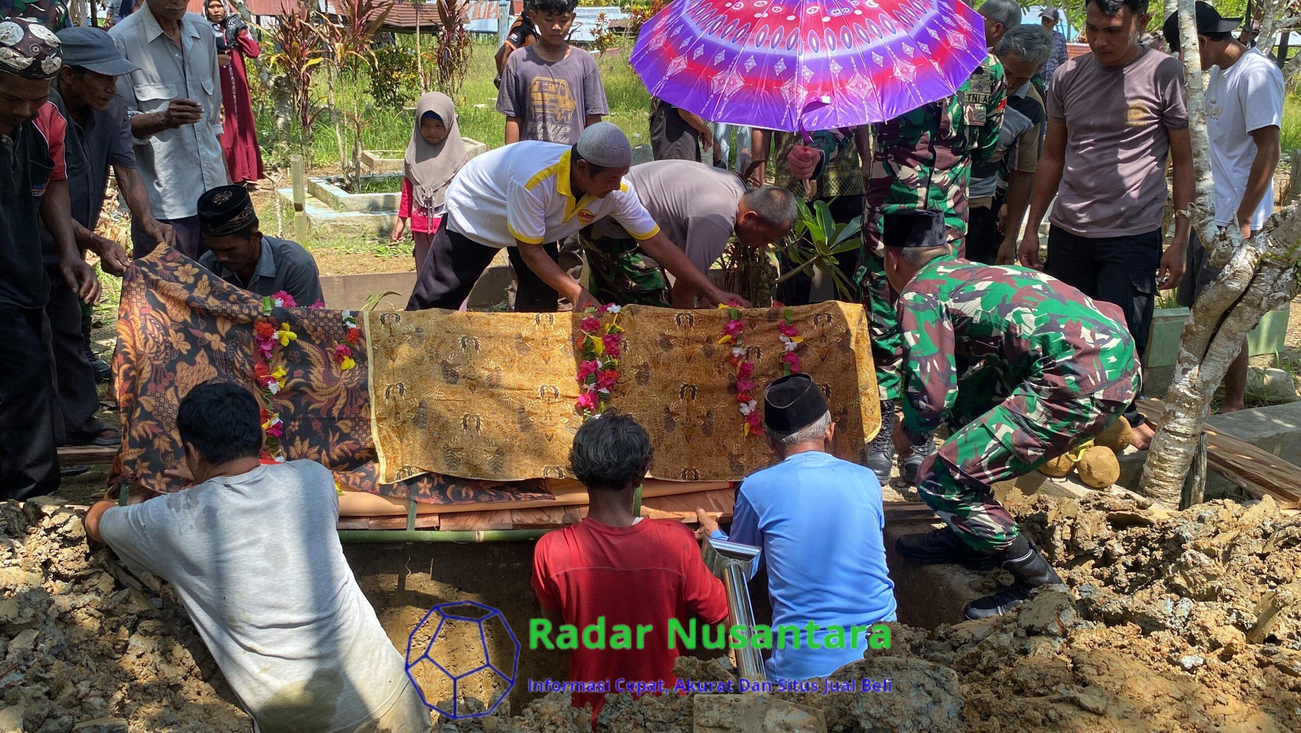 Hadiri Pemakaman Warga Binaan Wujud Kepedulian Satgas Yonif 131/BRS