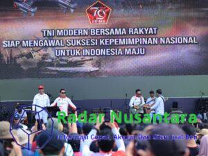 Panglima dan Kapolri Kompak Hadiri Pesta Rakyat HUT TNI di Monas