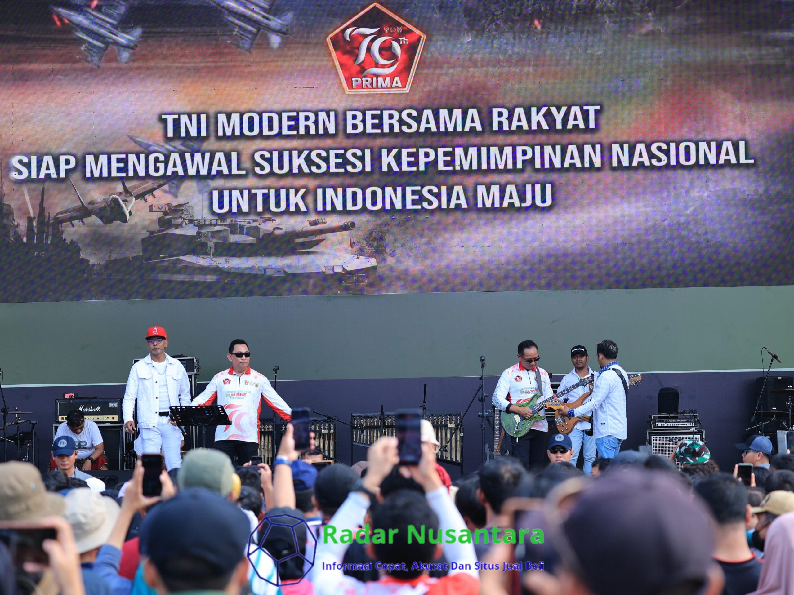 Panglima dan Kapolri Kompak Hadiri Pesta Rakyat HUT TNI di Monas
