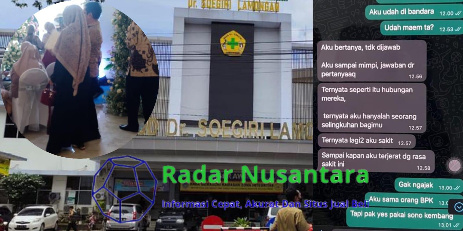 Waduh !!! Kepala Rekam Medik RSUD Dr Soegiri Lamongan Diduga Jadi Pelakor