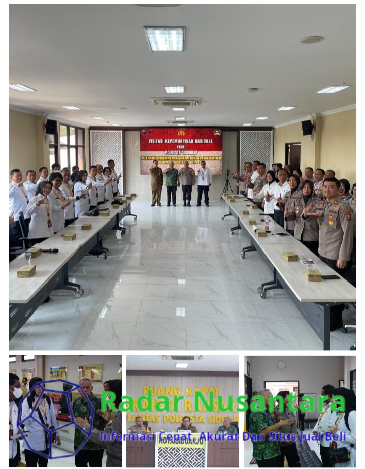 Visitasi Kepemimpinan Nasional Pusdikmin Lemdiklat Polri di Polresta Sidoarjo