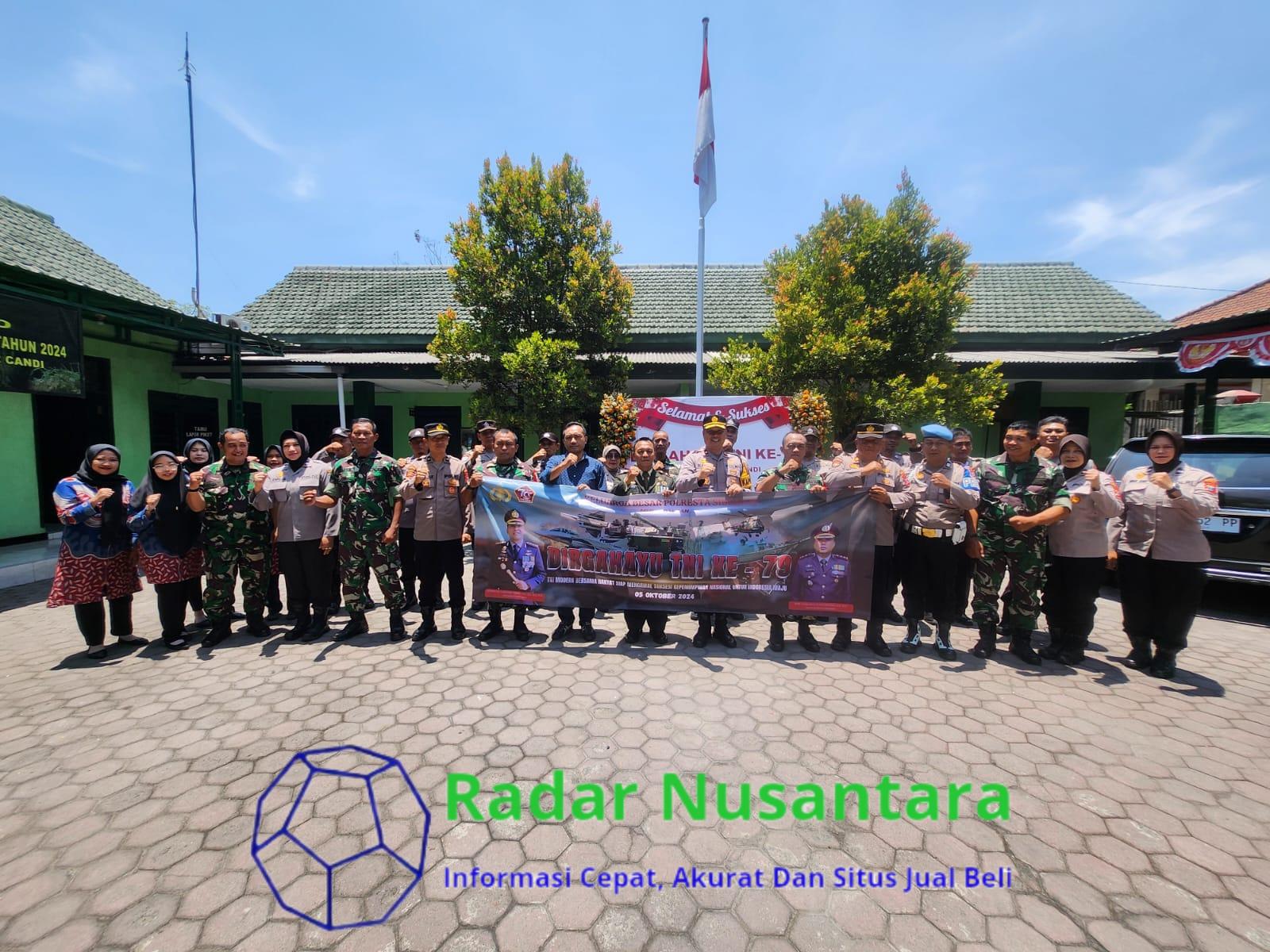Polsek Jajaran Polresta Sidoarjo Silaturahmi HUT TNI Ke-79